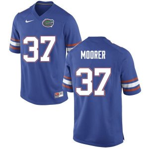 Men's Florida Gators #37 Patrick Moorer NCAA Nike Blue Authentic Stitched College Football Jersey ICS3362OZ